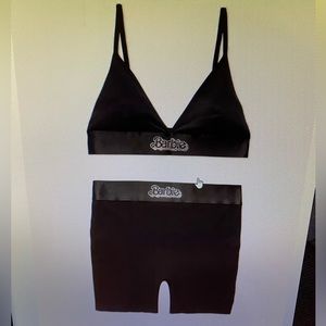 NWT Barbie The Movie Bralette & Shorts Set